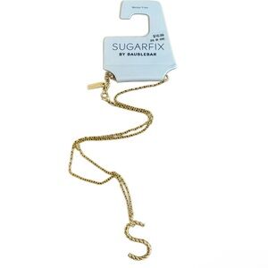 BaubleBar Gold Chain Letter “S” Initial Necklace